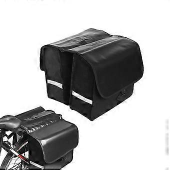Borsa posteriore da 28 litri impermeabile per portapacchi bici con rete in PVC, borsa laterale di grande capacità per viaggi in bici elettrica