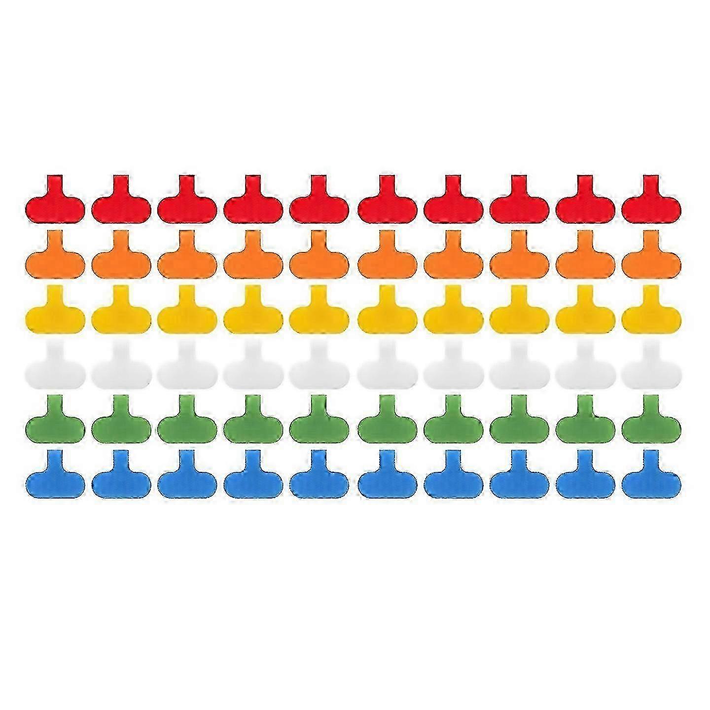 For 60 Pcs Cable Labels Cord Labels Multicolor Write On Wire Labels