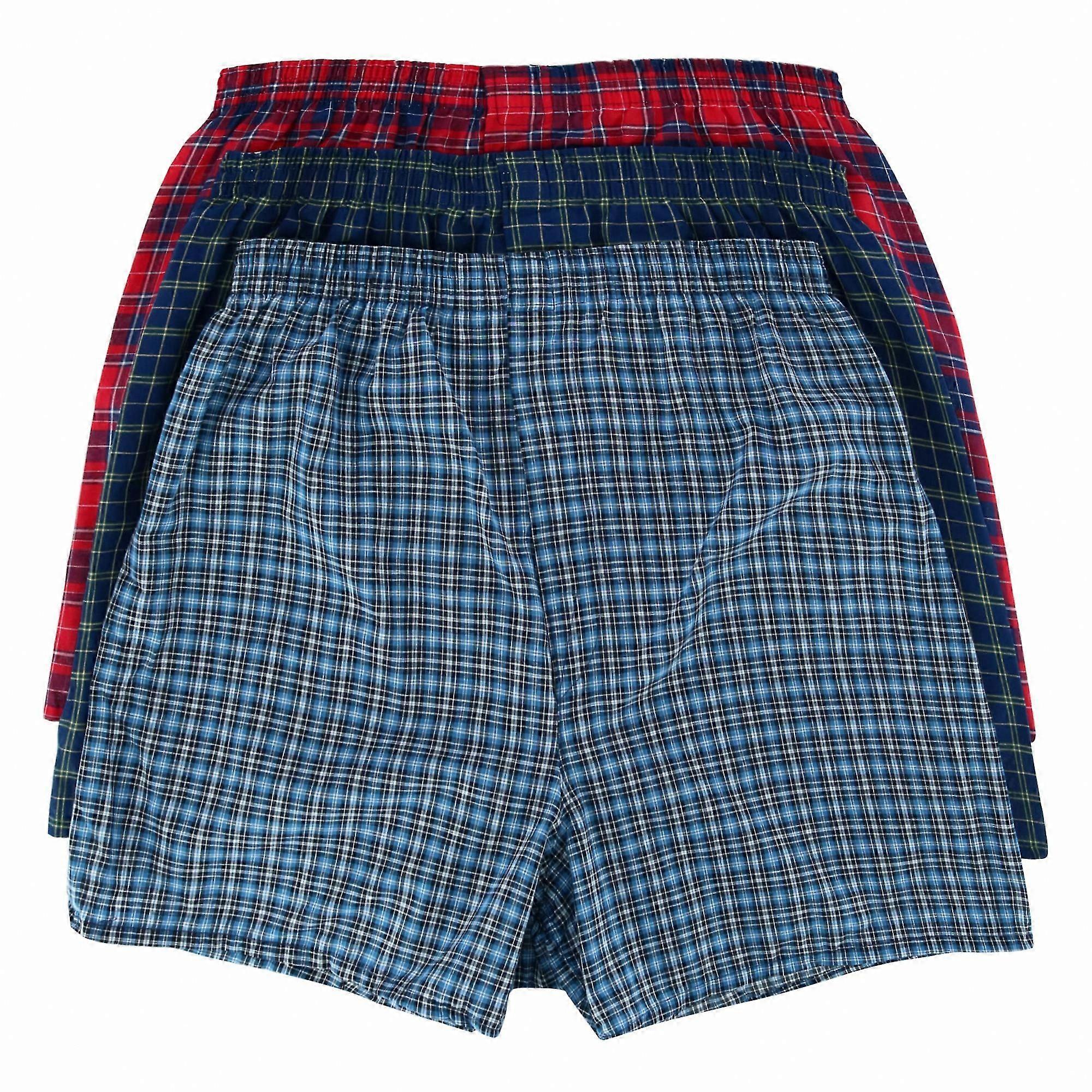 Herrrutiga tartanboxerunderkläder, 3-pack