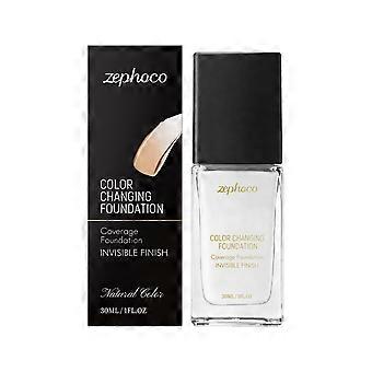 zephoco Color-Changing Concealer Foundation Liquid (Natural Color) – Glättet und spendet Feuchtigkeit, macht die Haut zart und geschmeidig. Geeignet für