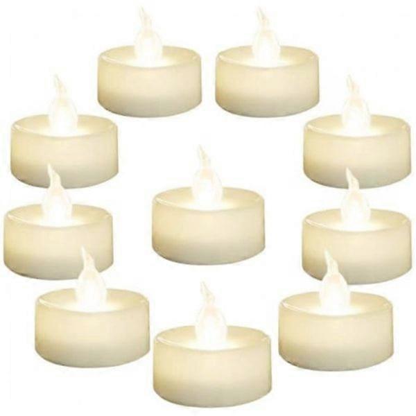 LED tea lights with remote control 10-pack