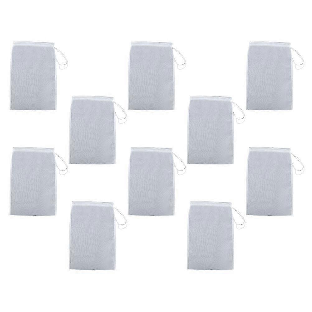 Filter Pouch Rectangular Simple Design For Juice Users 10Pcs Nylon