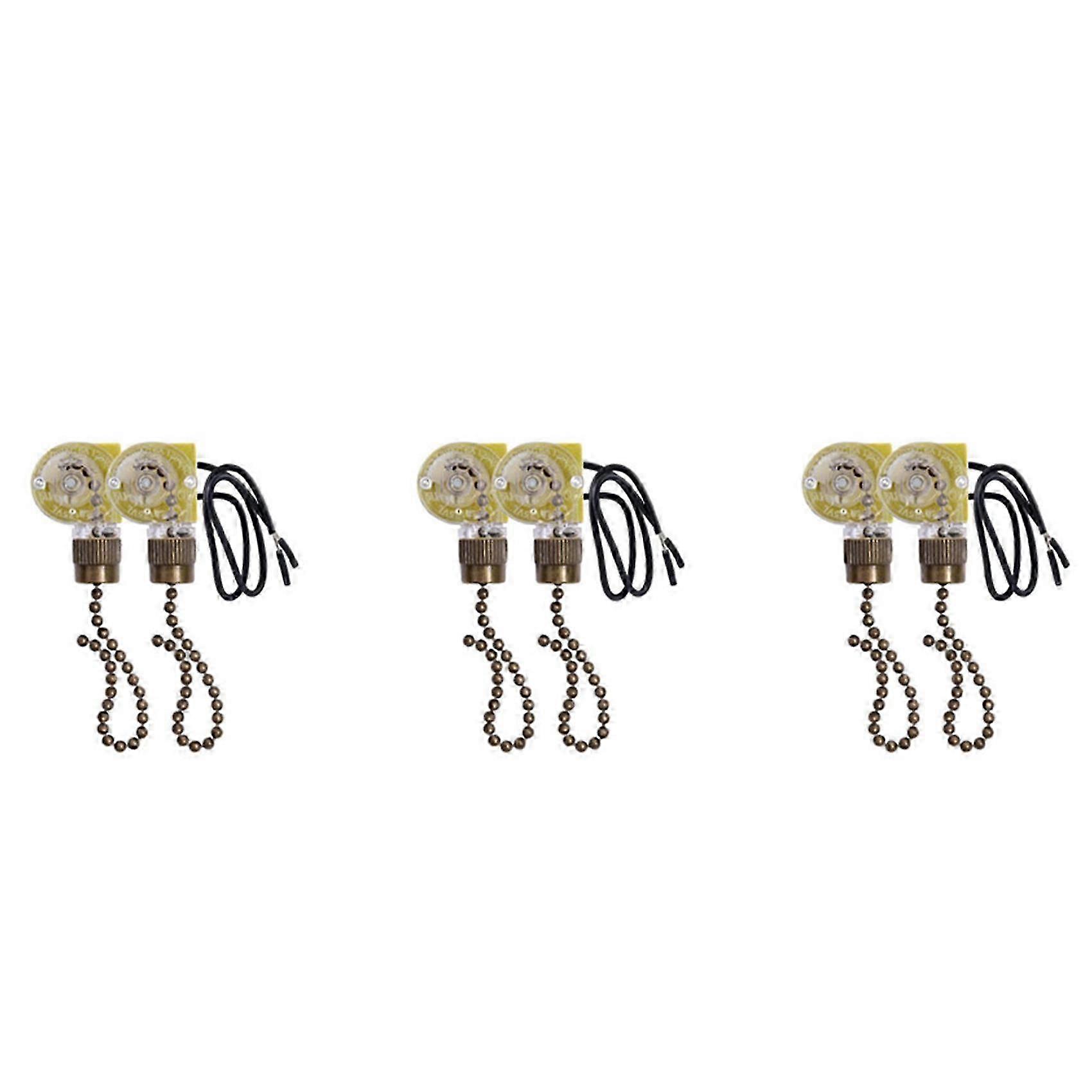Ceiling Fan Light Switch ZE-109 Light Switch 2Pcs Bronze