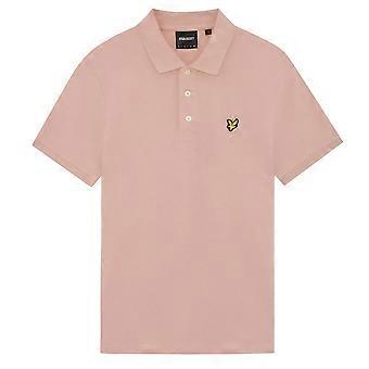 Lyle & Scott Plain Polo Shirt Pink Grapefruit