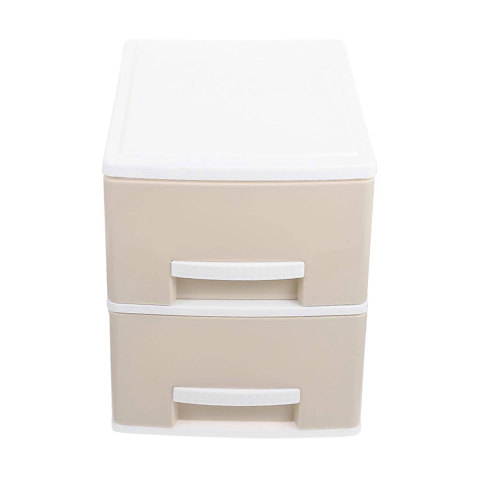 Drawer Type Storage Box Two Layer Storage Container Desktop Storage Holder