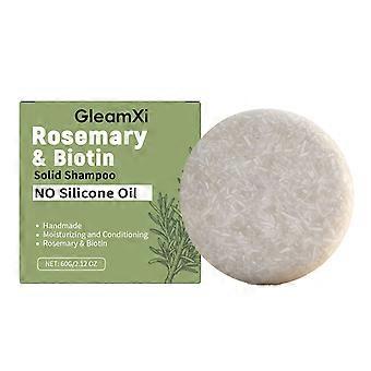 Rosemary Biotins Solid-Shampoo No Silicone Oil Deeply Cleanses & Balances Scalp Minimalist zero-waste bathroom decor