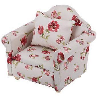 Mini House Sofa Decorative Miniature Sofa for Decor 2Pcs Set