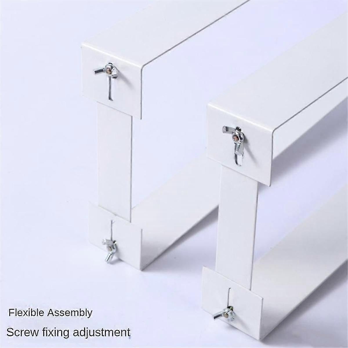 1 Set Under Desk Pc Mount Bracket For Computer Case Computer Mainframe Hanger Host Box Stand Bracket Rack White