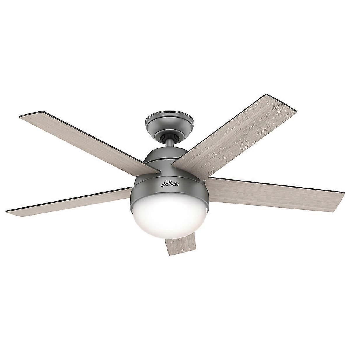 Ceiling fan Stile Silver with light and remote