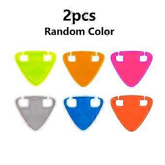 High Visibility Triangle Reflective Stickers for Bicycle Safety, 2 Pcs Waterproof Warning Decals for Mountain Bike and Road Bike Night Riding