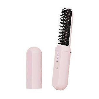 Mini Portable WirelHair Straightener,Rechargeable, Dual-Purpose Curling Iron with Negative Ion Technology YTQ