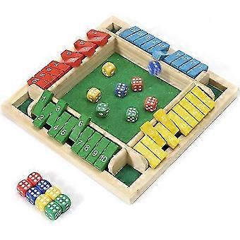 Houten spel Shut The Box - Klassiek dobbelspel en puzzelspel voor gezinnen en feesten