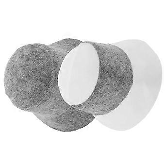 2 stk. filtbadstuhatt for menn/kvinner, isolert filthette for dusjing, absorberende og varmebestandig hette, stilig bøttebadstuhatt