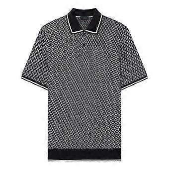 Polo da uomo Ted Baker con inserti in maglia a rombi