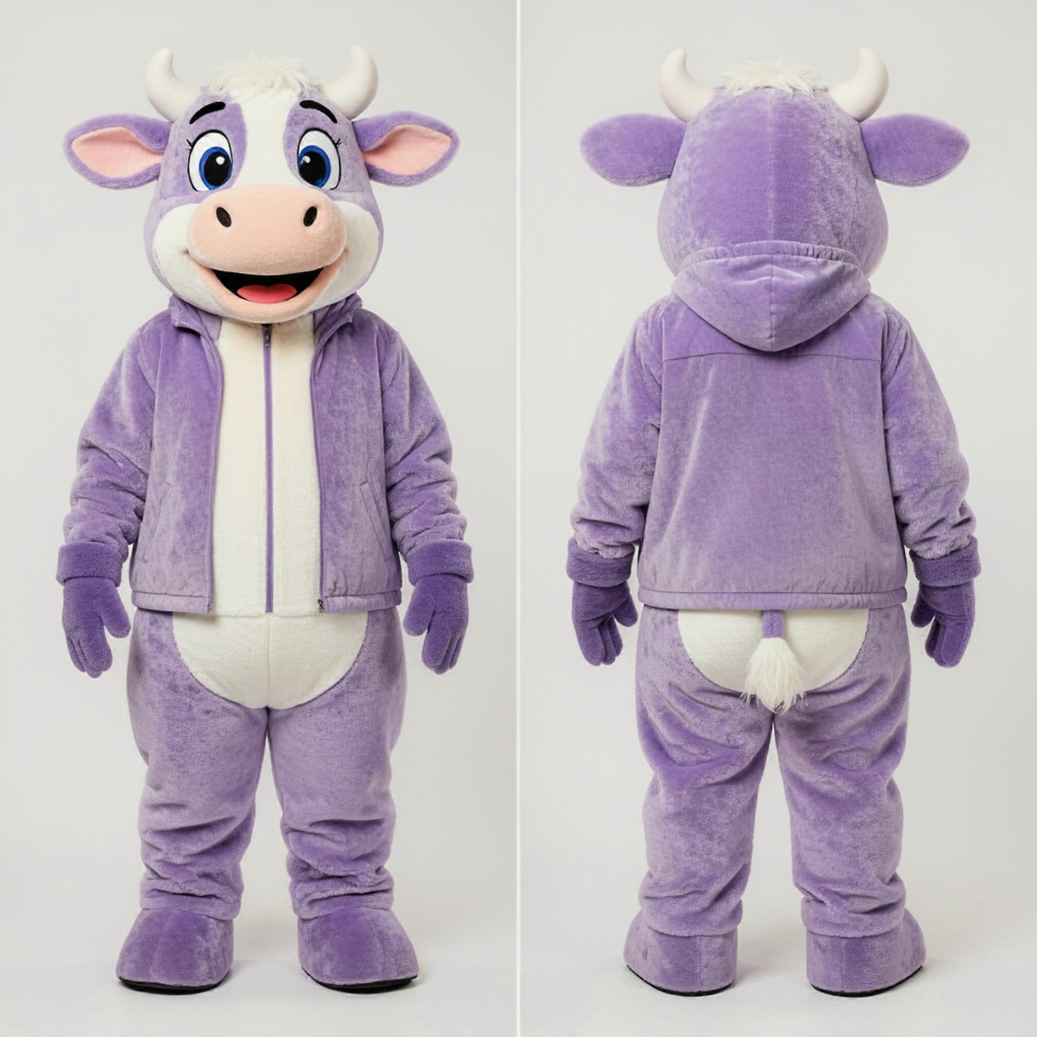 MASTICOT Lavender Soft Jersey Cow Mascot