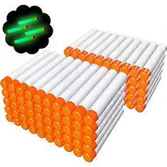 FRENSIT 100Pcs Refill Darts for Nerf N-Strike Elite Modulus Glow at Dark Bullets - White
