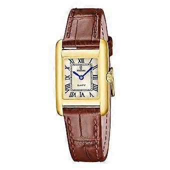 Festina Ladies Gold On The Square 23mm Stainless Steel Dress Watch F20774-2