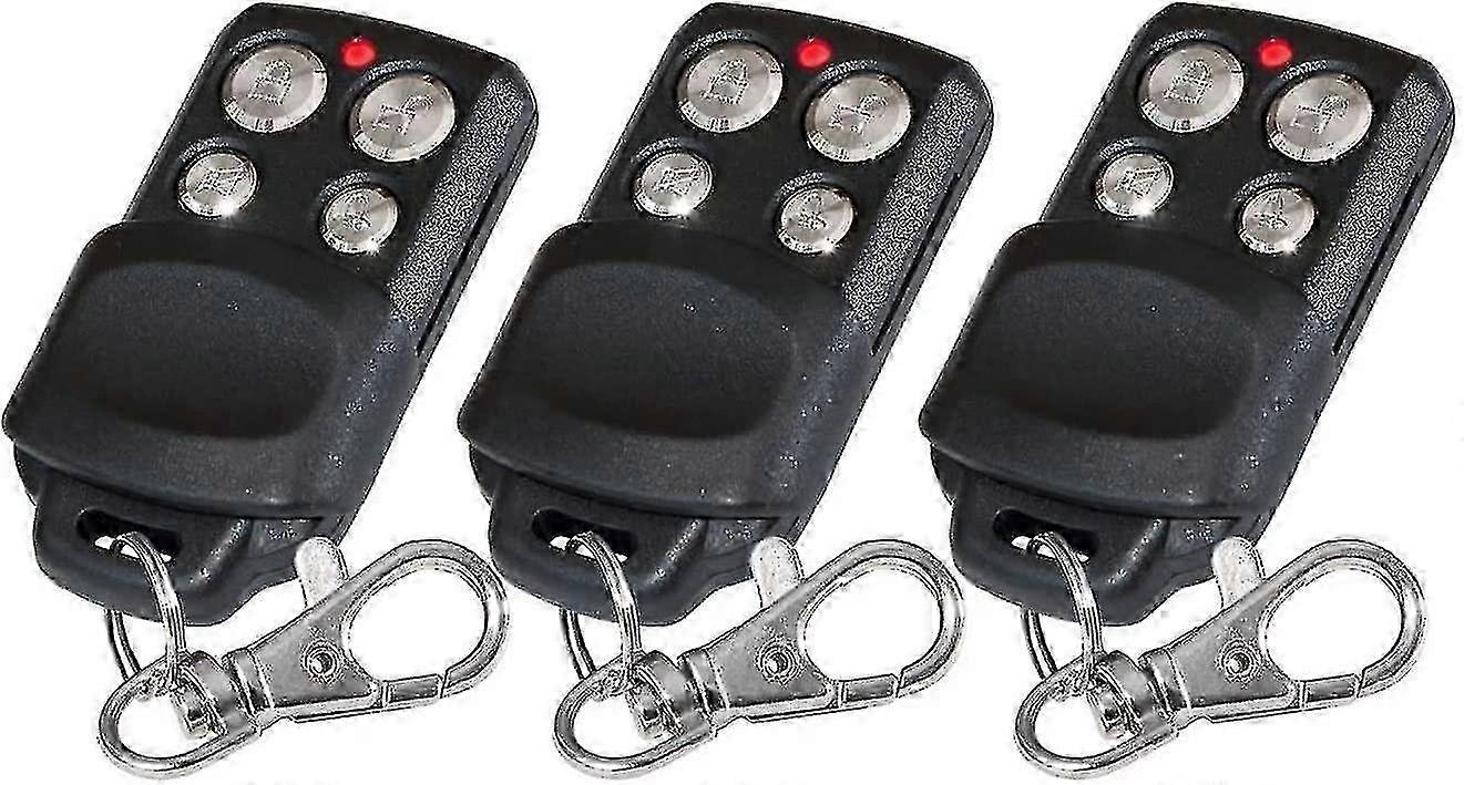 3pc 433.33 Mhz Rolling Code Replacement Remote Controls