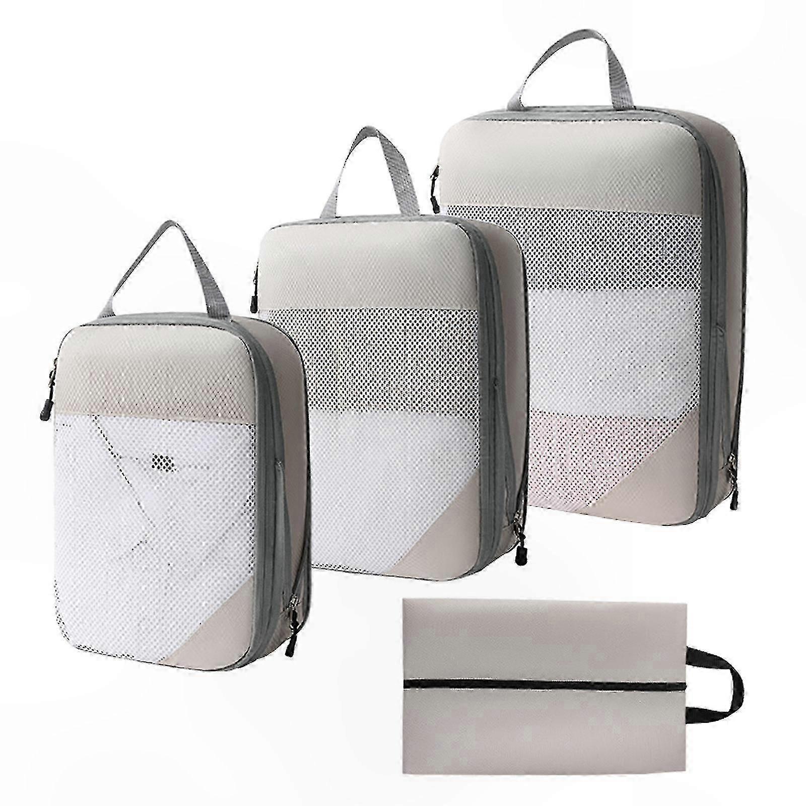 4-Pack Expandable Packing Cubes for Luggage Organization