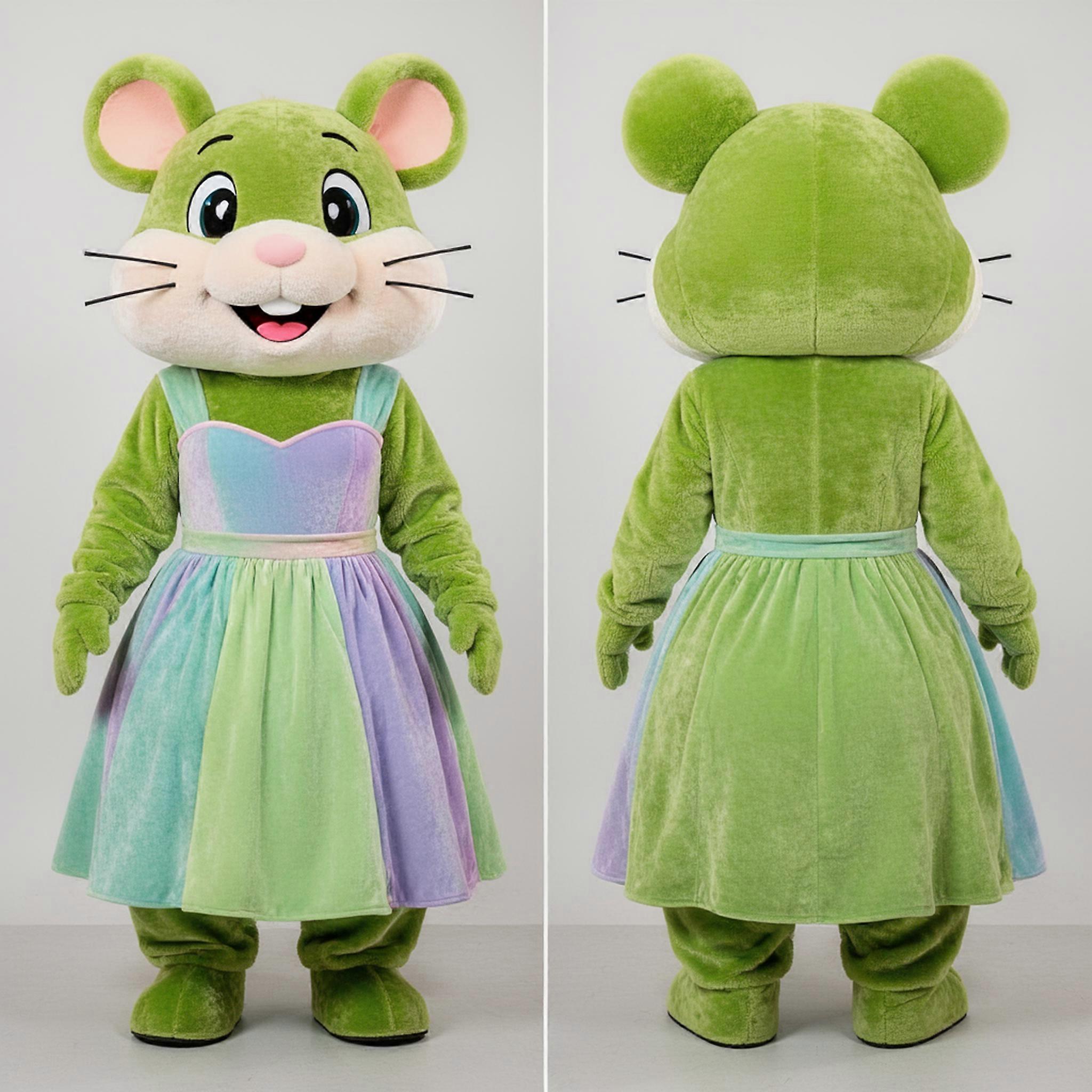 MASTICOT Lime Green Cuddly Hamster Mascot