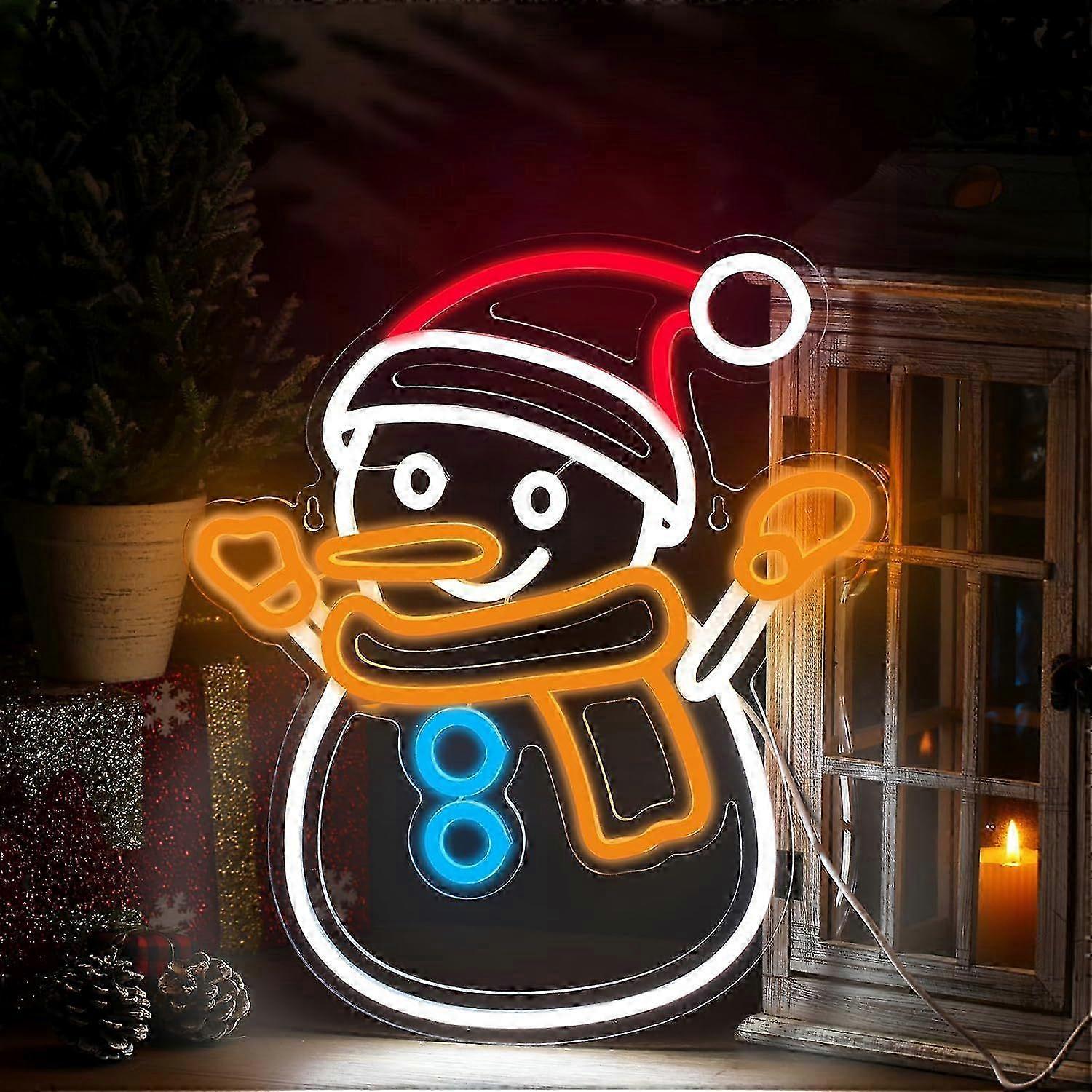 Waterproof Snowman Neon Lamp Dimmable
