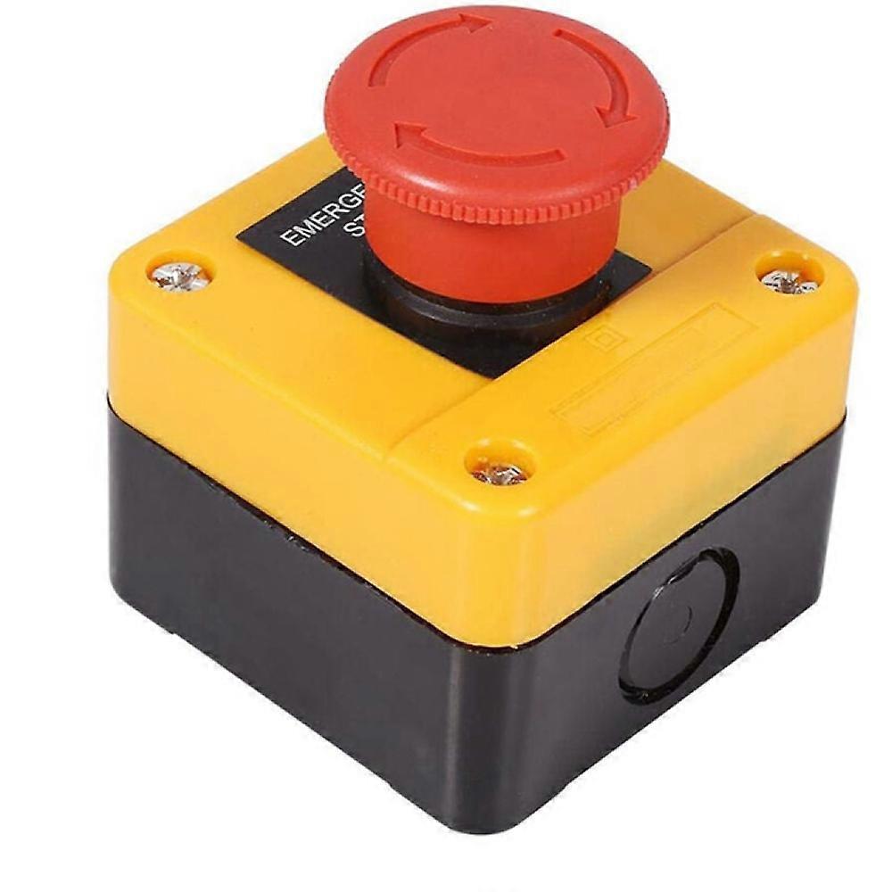 Red Mushroom Emergency Stop Push Button Industrial Control