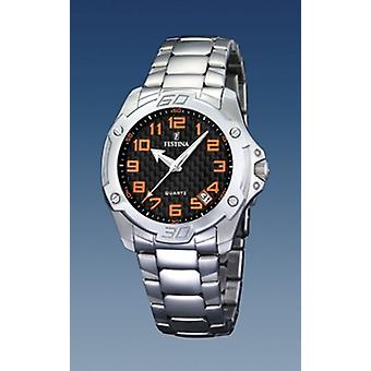 Festina f16387/4 Quarz Analog E-Uhr mit Edelstahl Armband F16387/4