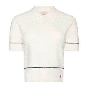 Calvin Klein Womens/Ladies Cable Knit Cotton Polo Shirt