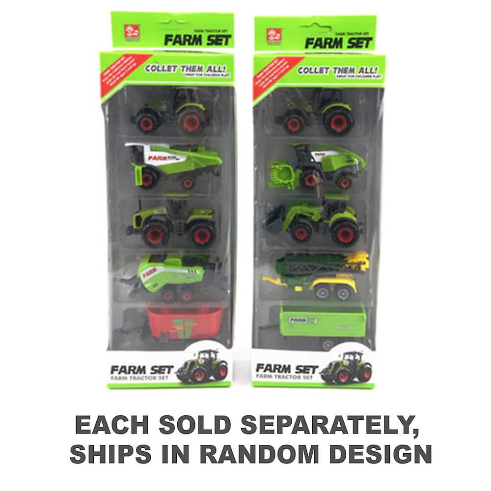 High Quality 5-Piece Diecast Toy Farm Vehicle Set Perfect Gift for Kids