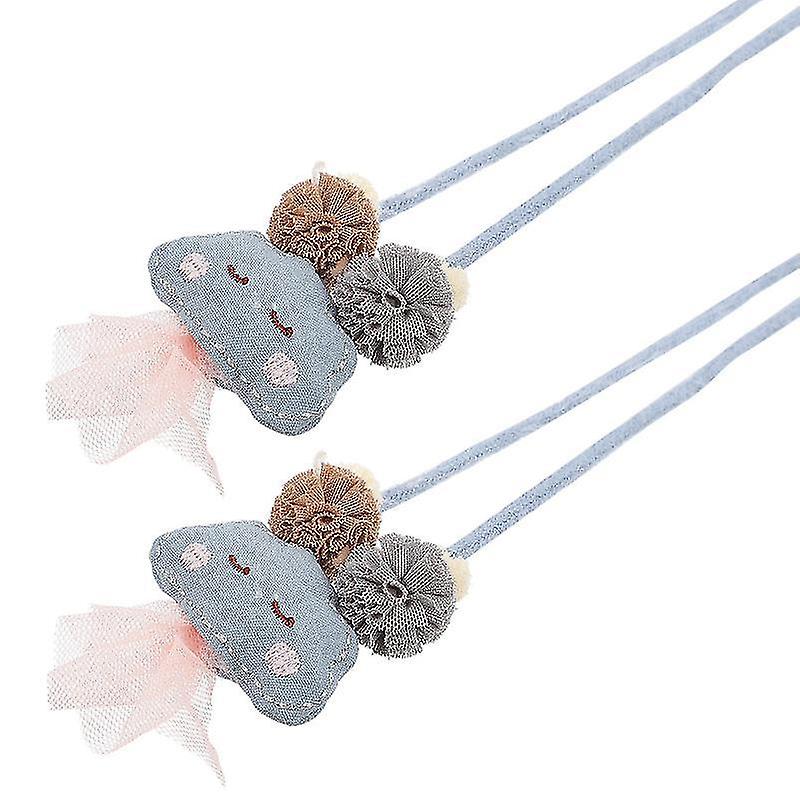 80X7.5x1.5cm Assorted Color Pet Bells & Charms 2pcs Cat Cloud Collars Kitten Collars Pet Cosplay Pa