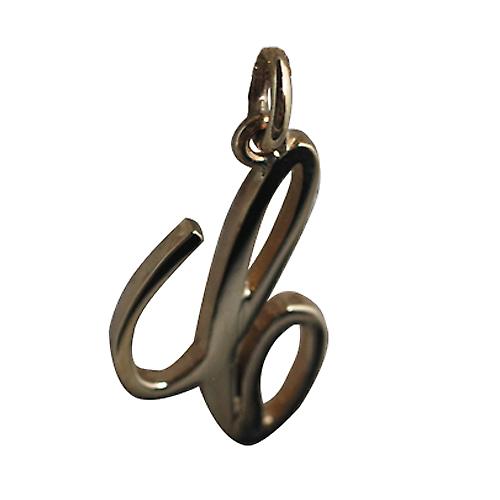 9ct Gold 22x14mm plain Initial C Pendant