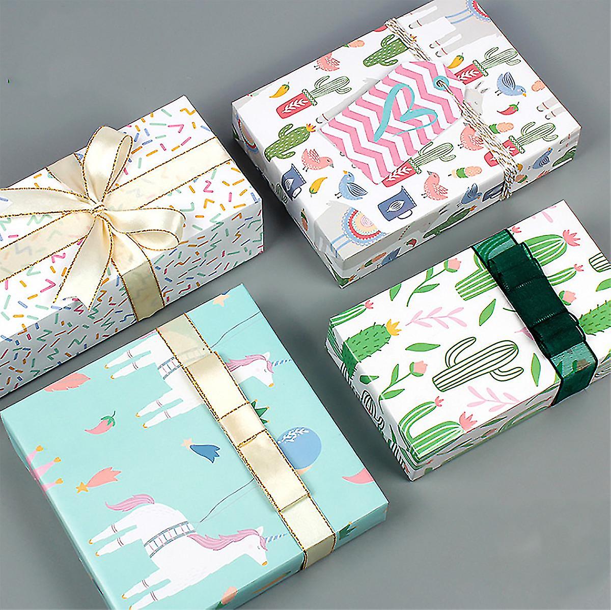 Presentförpackning, julklappspapper,12 stycken 50 * 70cm