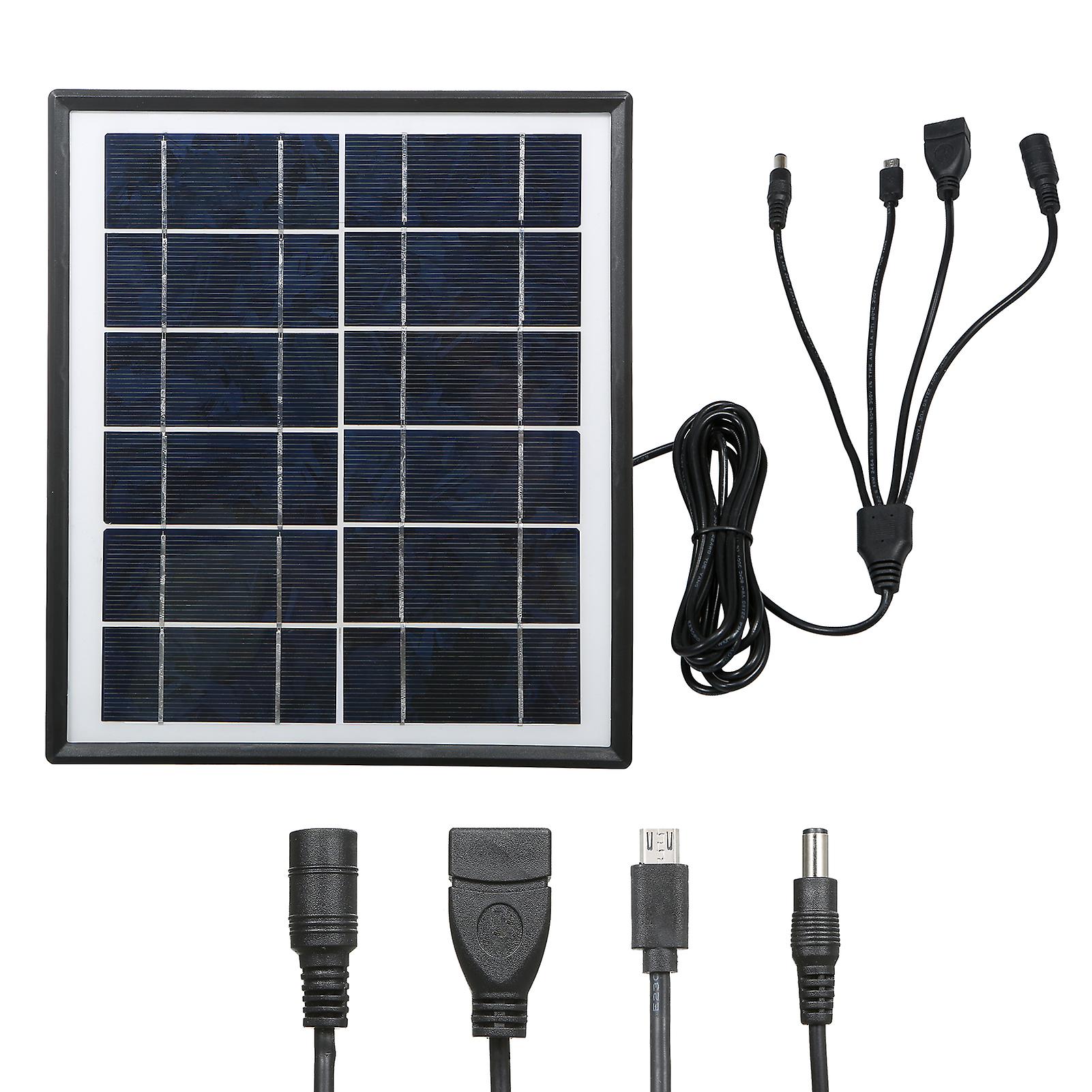 7w 6v 1.3a Diy Solar Panel With Usb Output Port