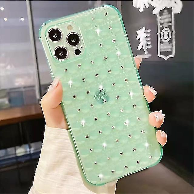 Phone Case For Apple Back Cover Iphone 14 Pro Max 14 Plus 13 12 11 Pro Max Mini X Xr Xs Rhinestone Dustproof Shockproof Solid Colored Tpu