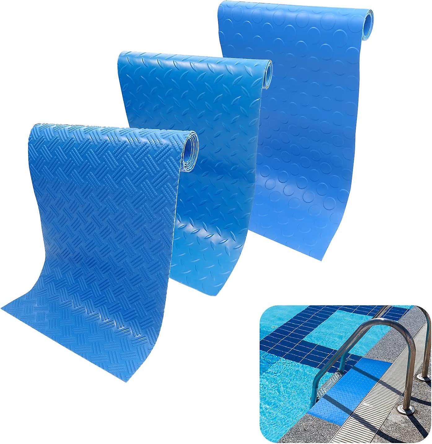3 Rolls Swimming Pool Ladder Pad, Nonslip Pool Step Mat, Protective