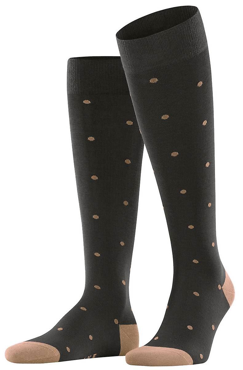 Falke Dot Knee High Socks - Brown
