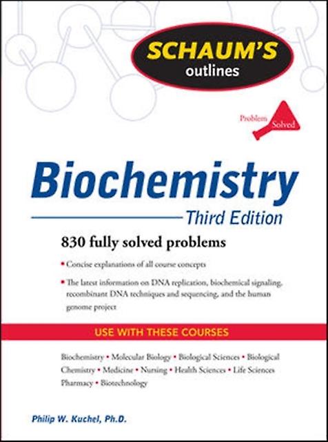 Schaums Outline Of Biochemistry Third Edition by Jacqui Matthews Paperback Book
