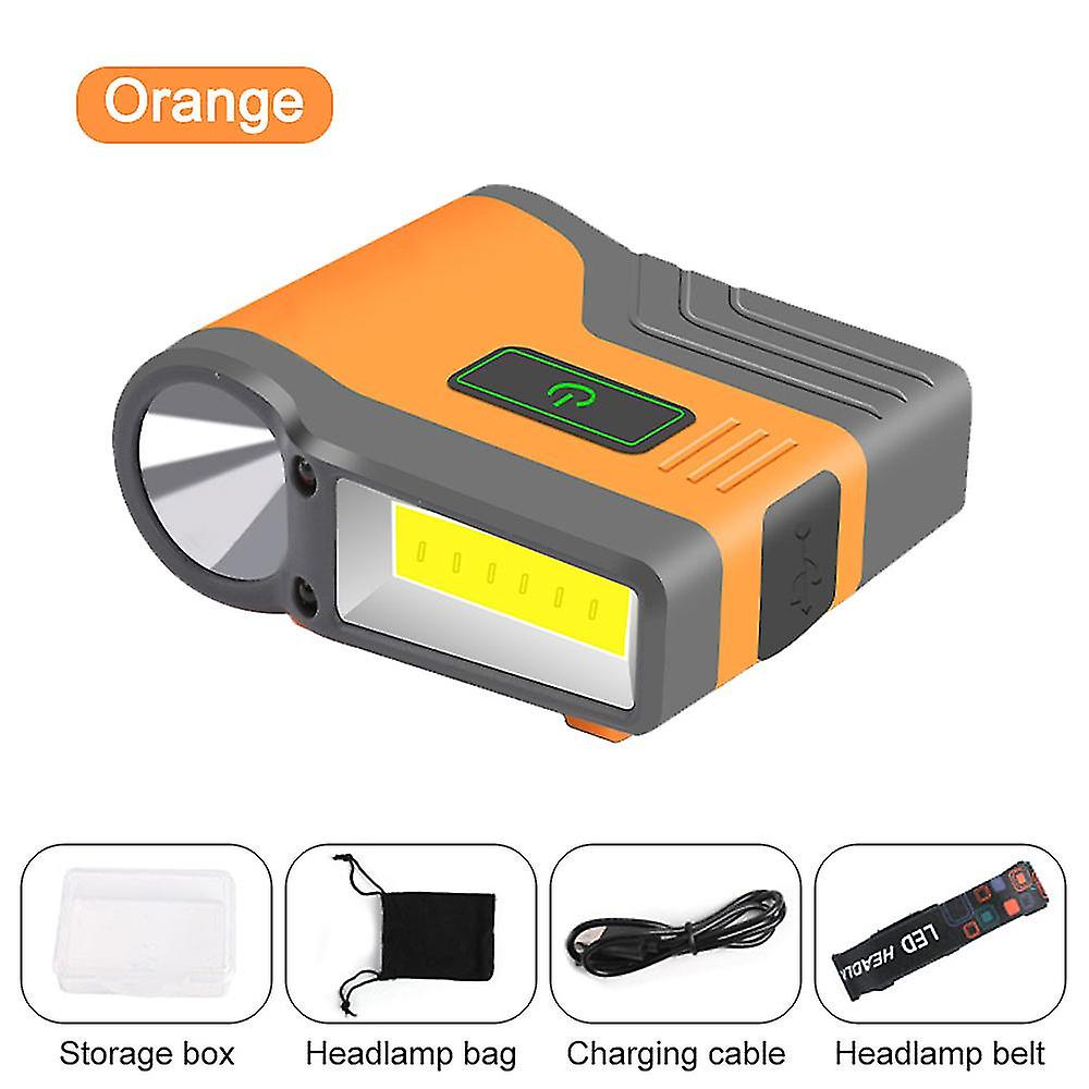 التعريفي كاب كليب ضوء USB شحن كاب كليب مصباح يدوي 2200mah قطعة خبز ضوء الفيضانات رئيس الخفيفة للماء الصيد التخييم الخفيفة
