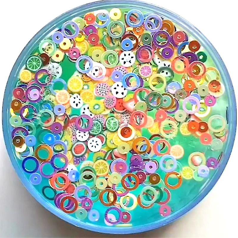 Fruit Slime Tranches Argile Fournit Additifs Crystal Mud Jouets