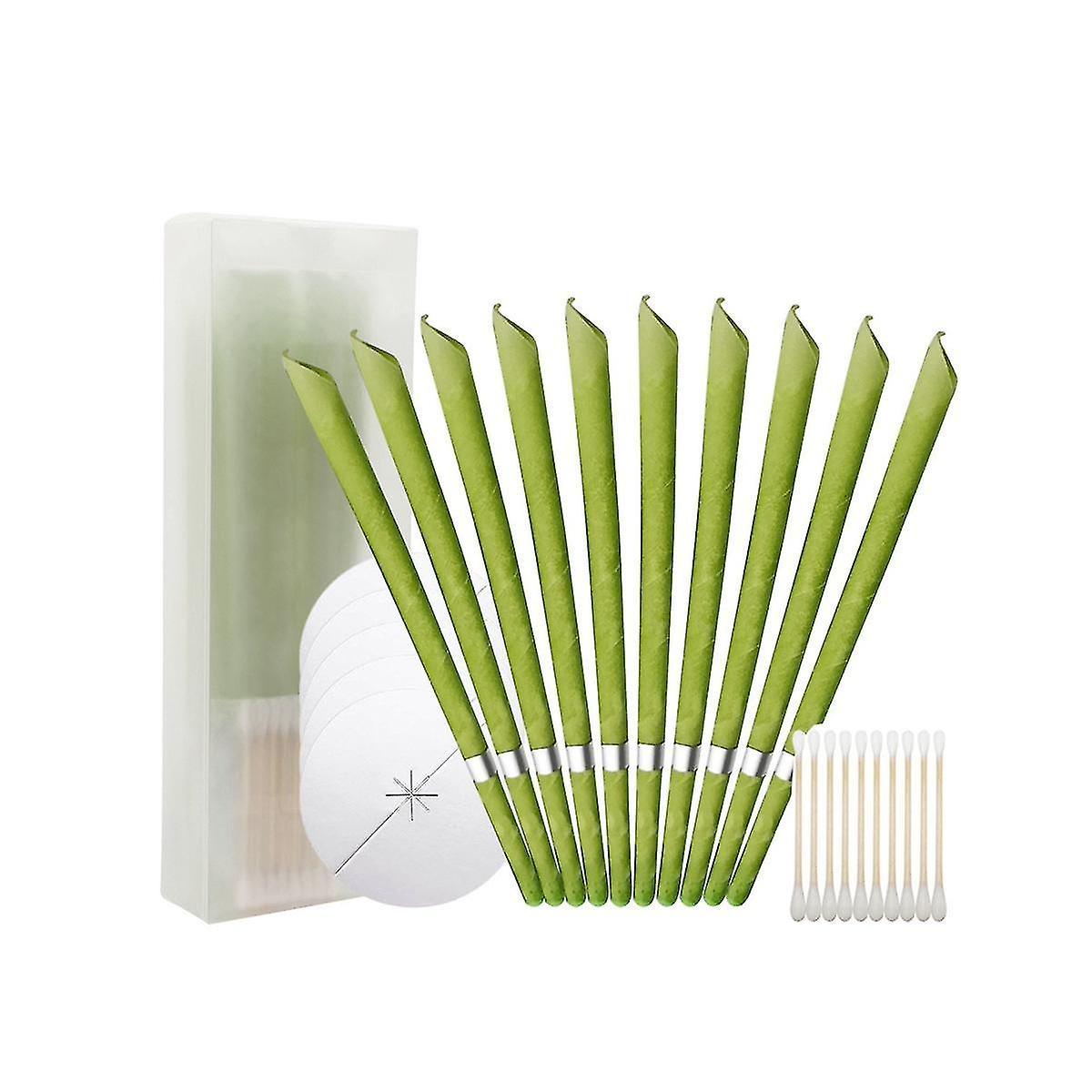 Horn Shape Design Hear Ornaments Earwax Removal Kit,green