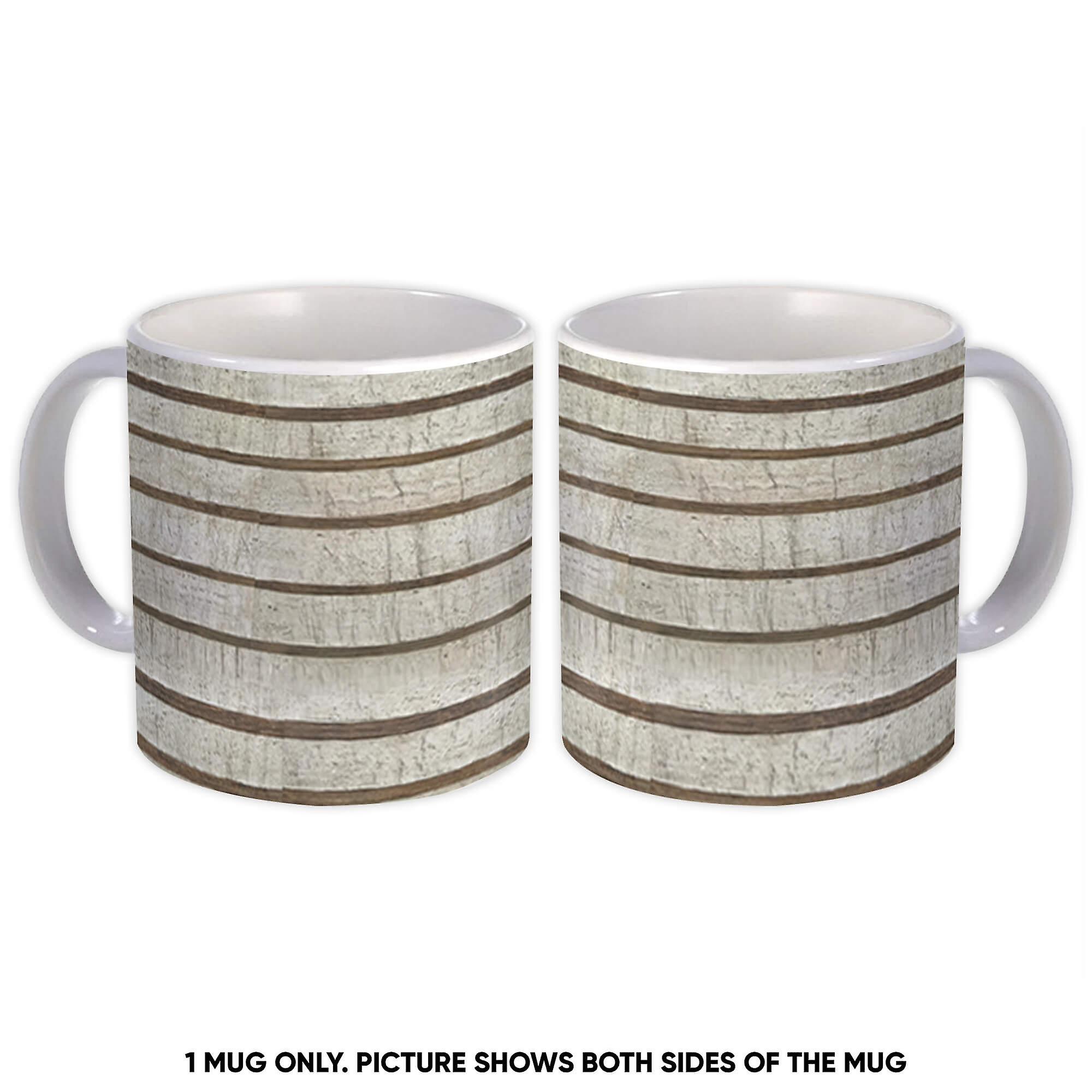 Tasse cadeau: Stone Stripes Pattern Abstract