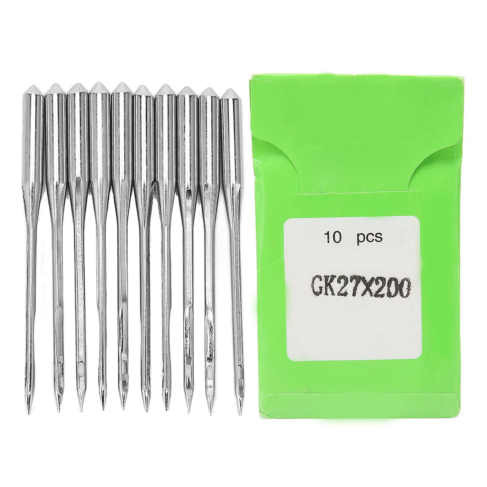 10 Pcs Universal Sewing Machine Needles Standard Heavy Duty Steel Assorted for GK27 Series (GK27x200)