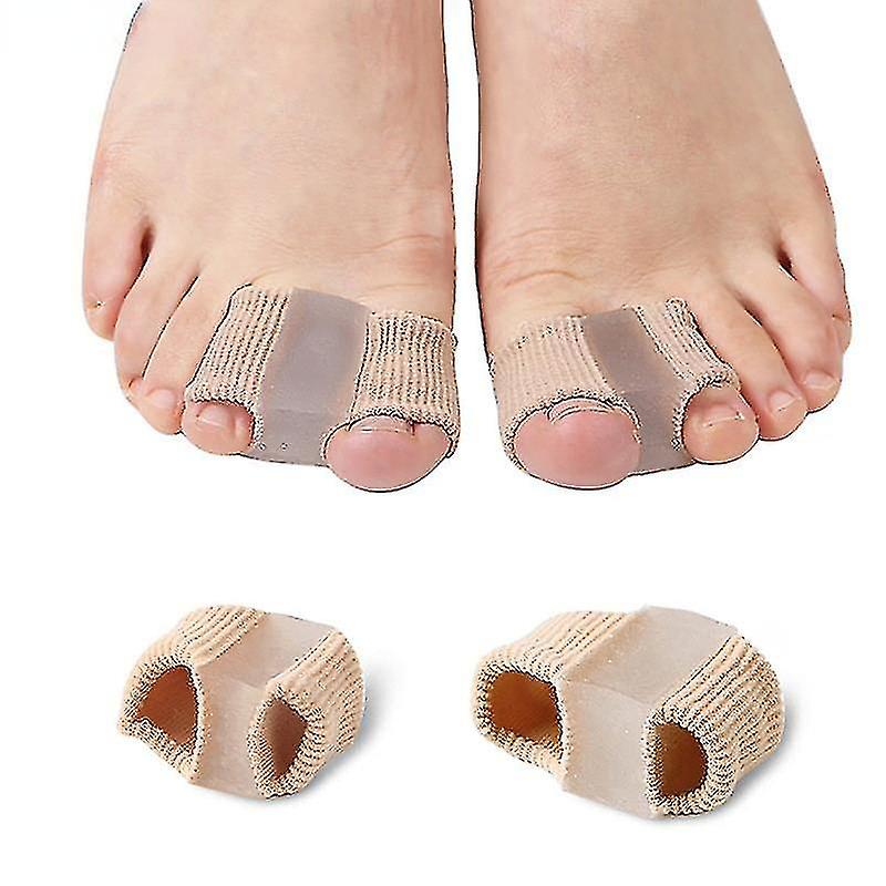 2pcs Fabric Toe Separators, Bunion Relief Toe Spacer Set, Bunion Toe Separators Toe Spreader For Overlapping Toes