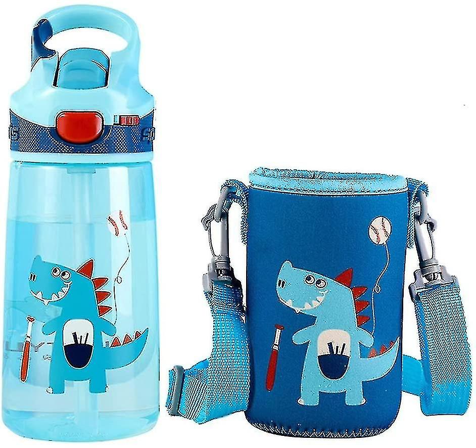 Sippy Cup för barn - 400ml småbarn halmvattenflaska