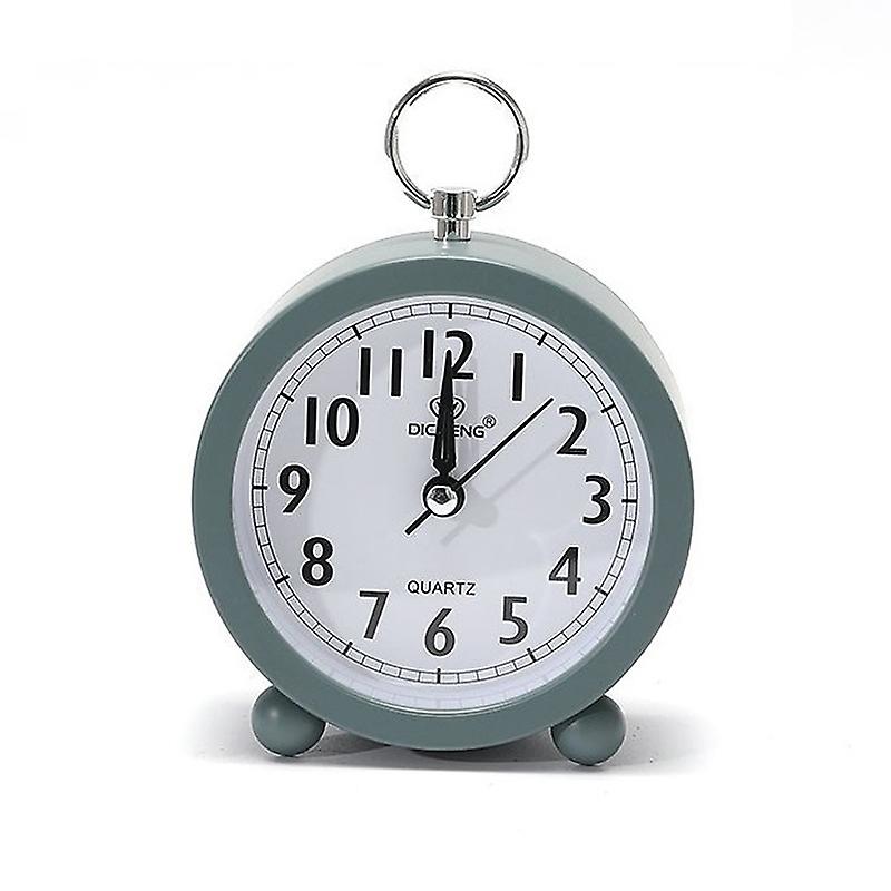 2 PCS Round Alarm Clock Student Watch Gift