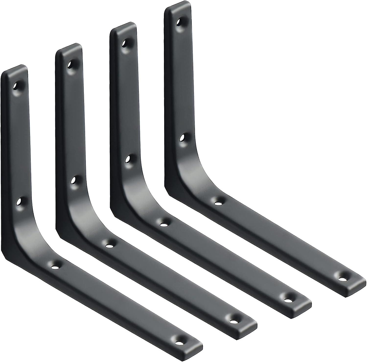 4 Pieces Heavy Duty Wall Shelf Brackets for Home Floating Shelf Brackets