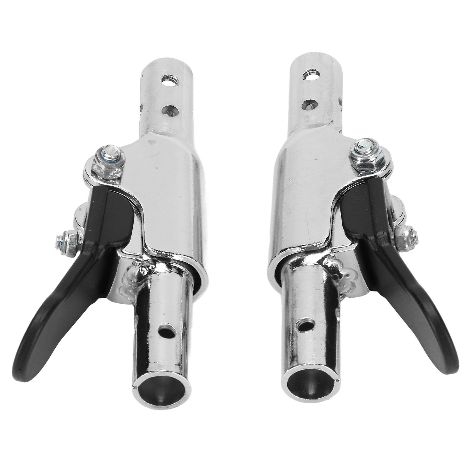 1 paire de dossiers de fauteuil roulant en acier inoxydable antirouille, dossier longue durée, interrupteur pliable