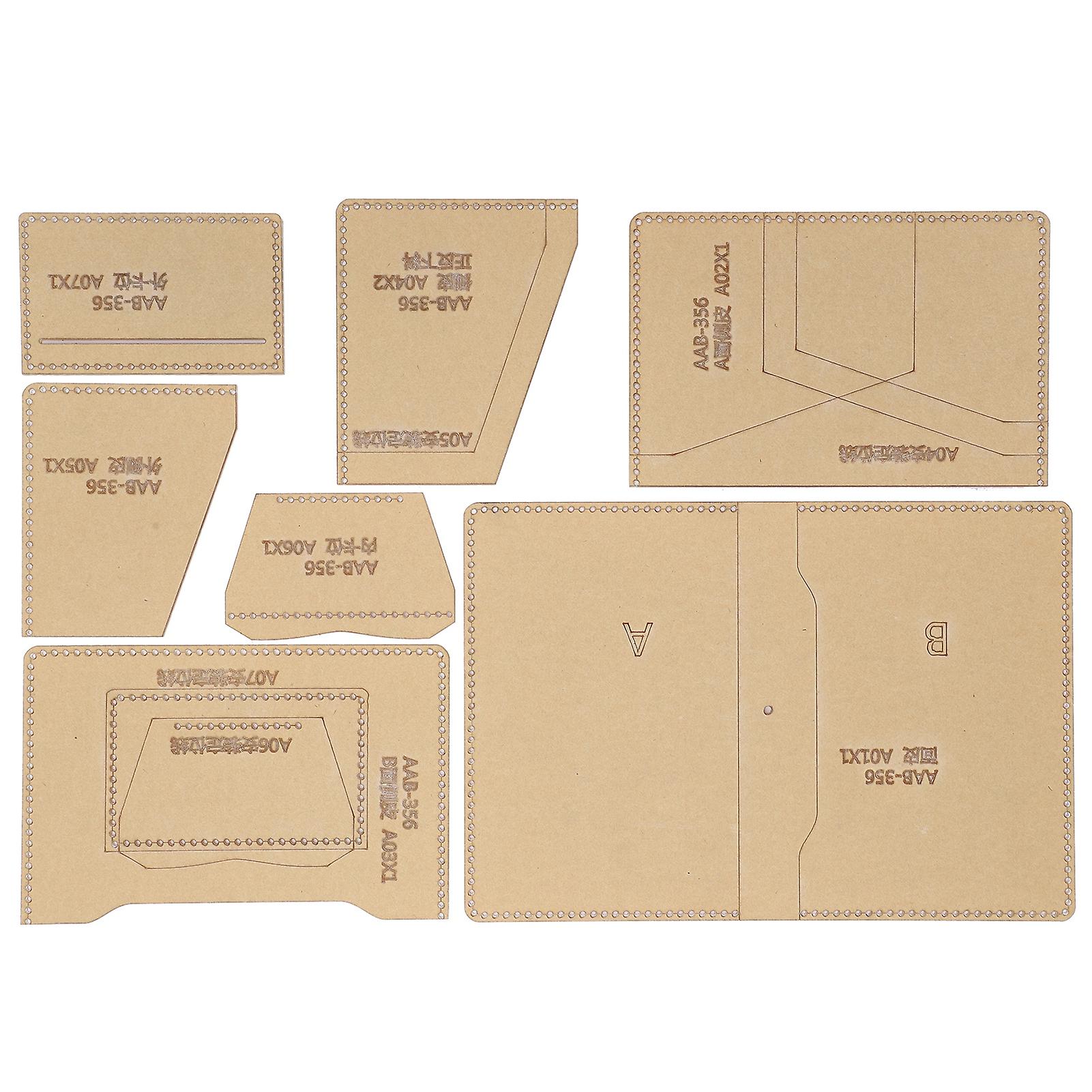 Clear Acrylic Passport Wallet Stencil Template DIY Leather Craft Tool