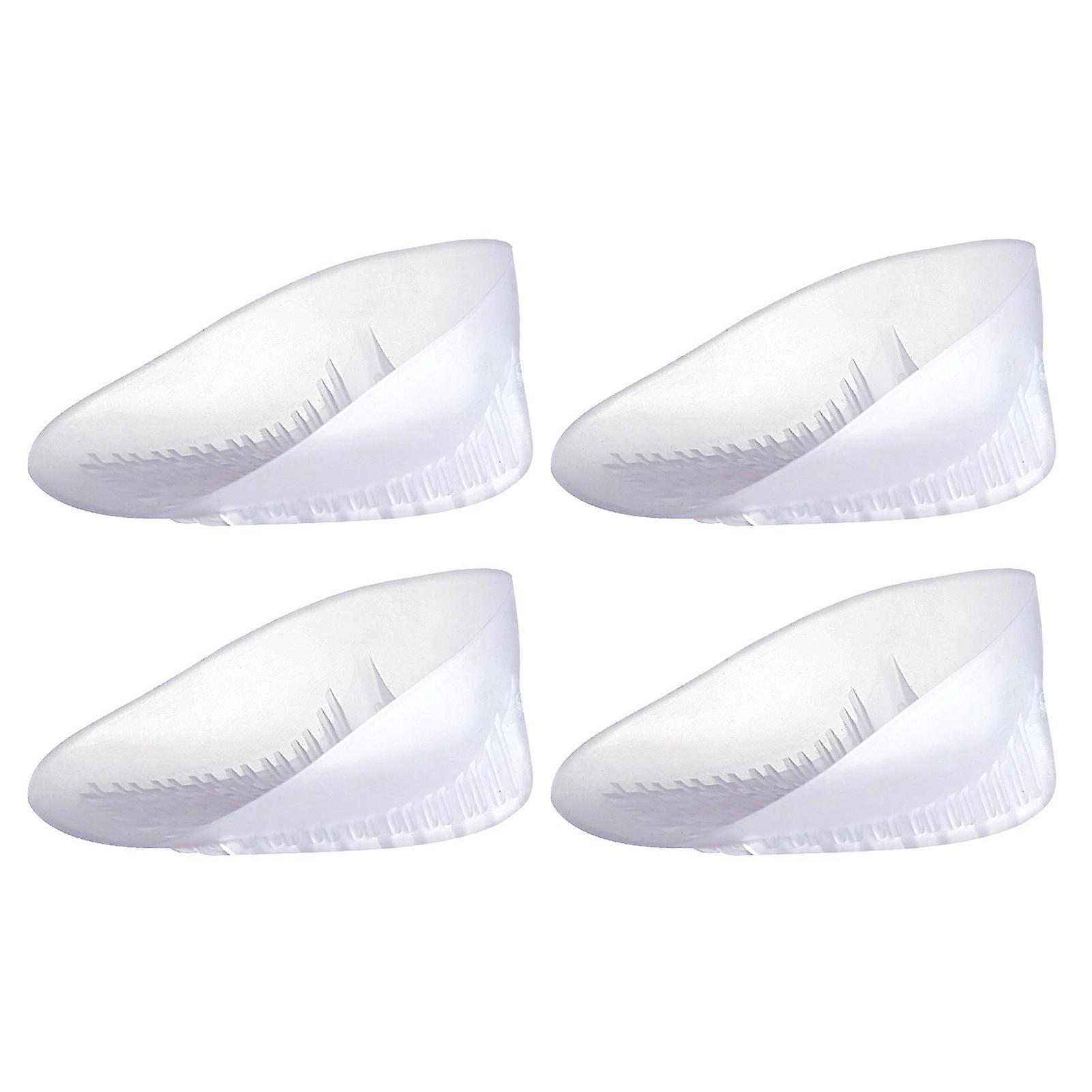 2 Pairs Heavy Duty Heel Cups Relieve Pain Fatigue Honeycomb Design Soft Invisible Unisex Protection Heel Pads