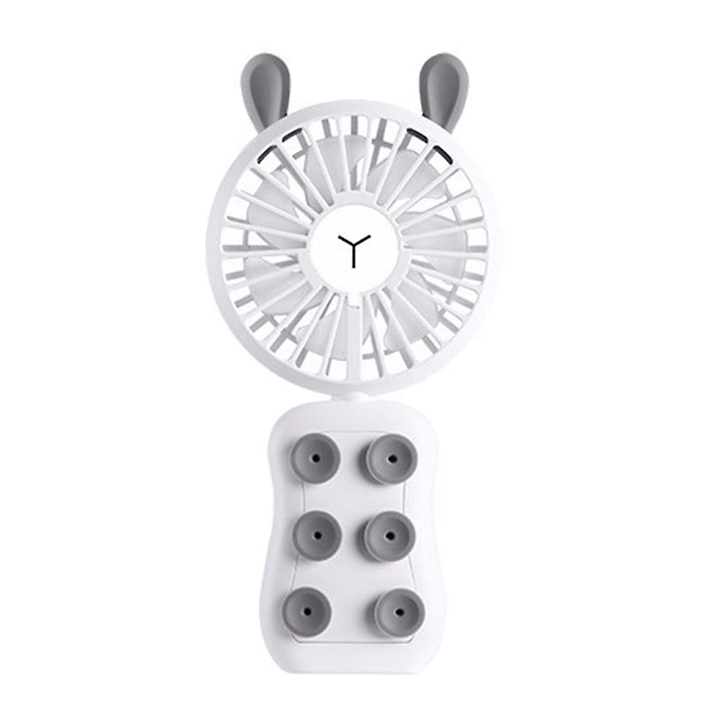 Mini USB Game Fan Suction Cup Phone Bracket Cooler with Night Light USB Charging Folding Fan